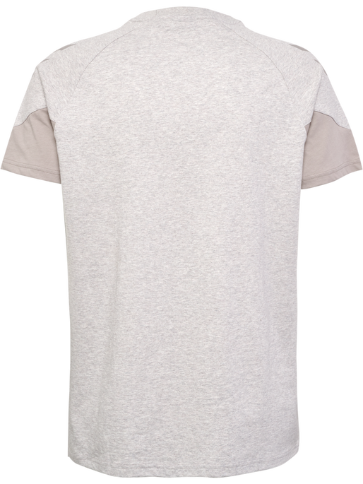 hmlTRAVEL T-SHIRT S/S, LIGHT GREY MELANGE, packshot