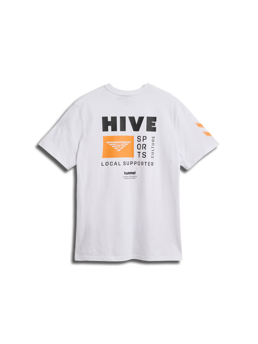hmlHIVE MASON T-SHIRT, WHITE, packshot