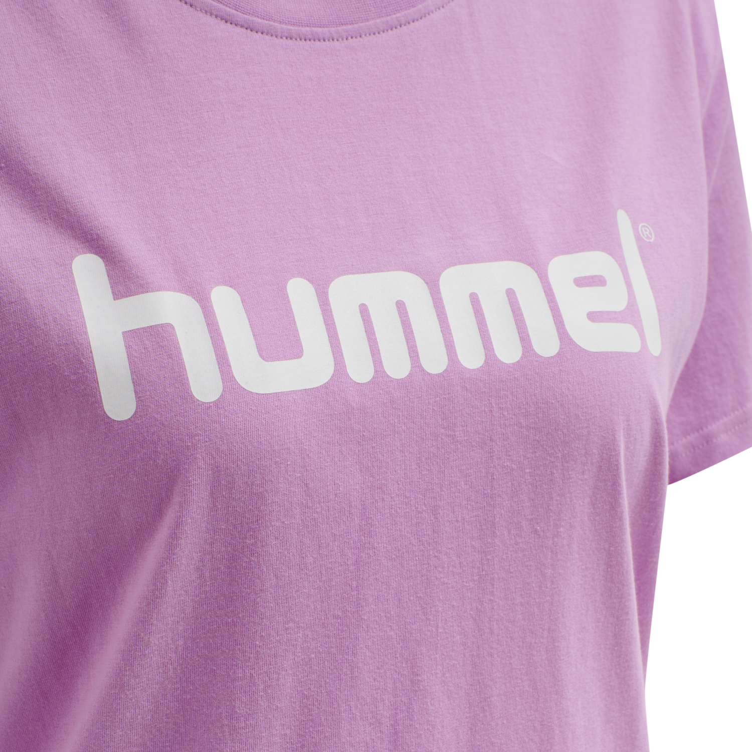 HUMMEL GO COTTON LOGO T-SHIRT WOMAN S/S, ORCHID, packshot