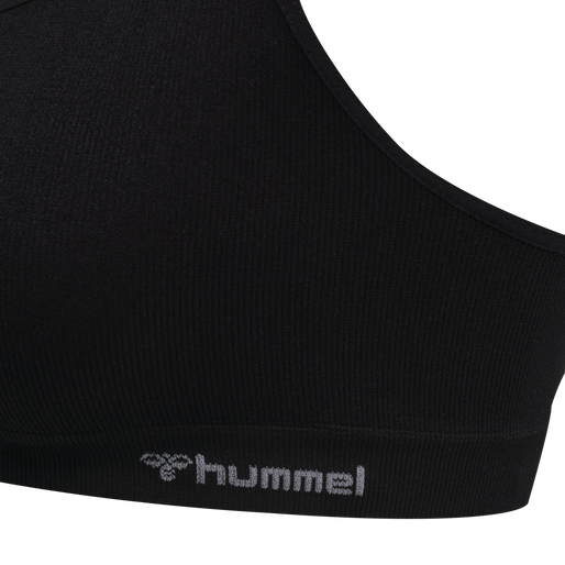 hmlJUNO SEAMLESS BRA, BLACK hmlJUNO SEAMLESS BRA, BLACK, packshot