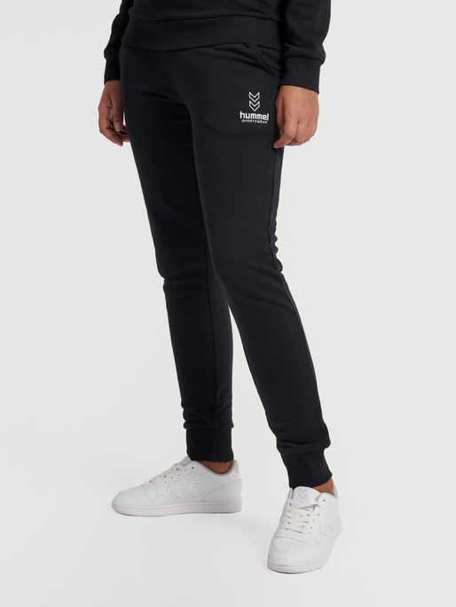 hmlOLIVIA REGULAR PANTS, BLACK, model