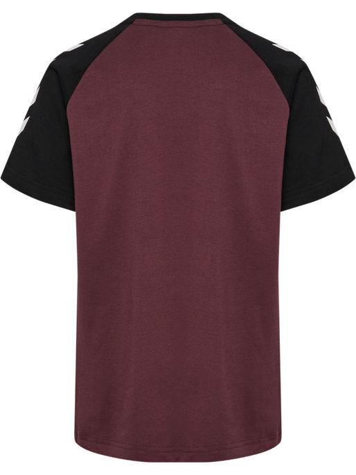 hmlJR LOGO T-SHIRT S/S, VINEYARD WINE, packshot