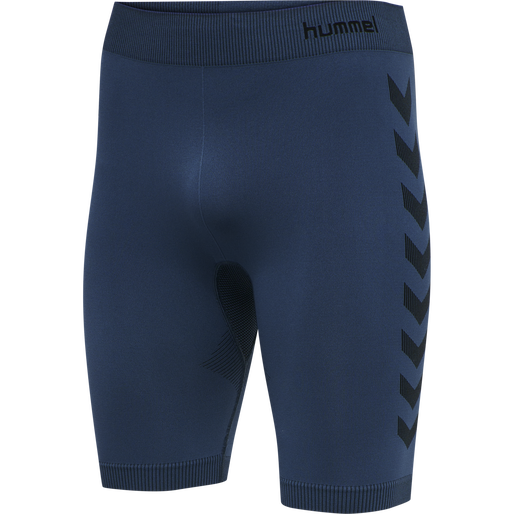 HUMMEL FIRST SEAMLESS TR SHT TIGHTS, DARK DENIM, packshot