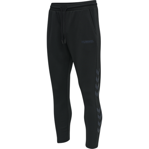 hmlLEGACY POLY TAPERED PANTS, BLACK, packshot