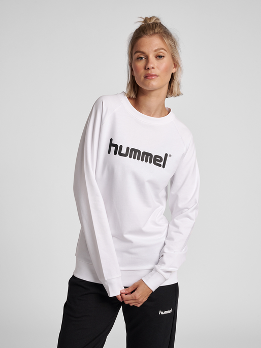 hummel GO LOGO SWEATSHIRT WOMAN - WHITE hummel.dk