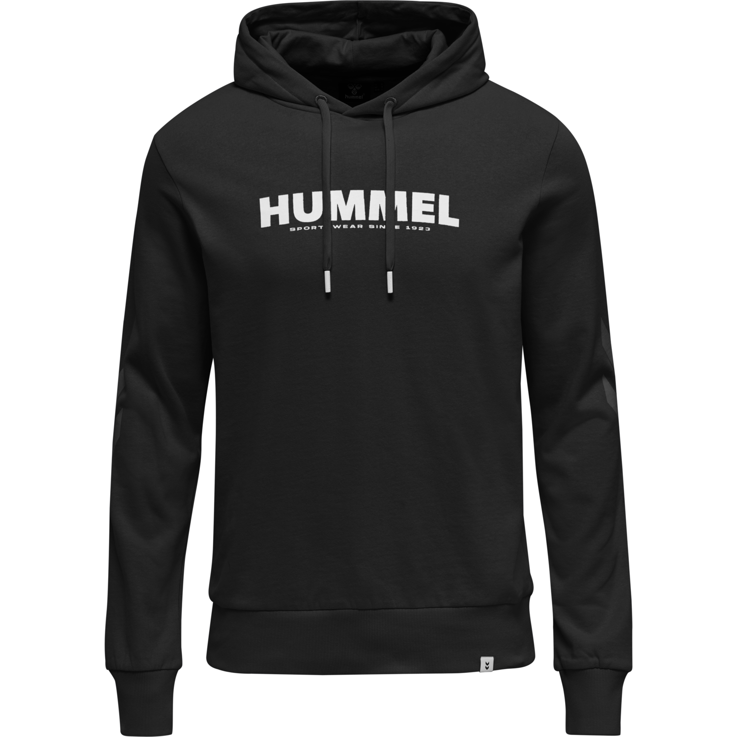 hmlLEGACY LOGO HOODIE, BLACK, packshot