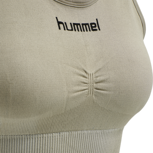HUMMEL FIRST SEAMLESS BRA WOMEN, LONDON FOG, packshot