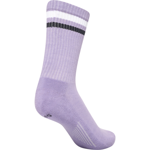 hmlRETRO 4-PACK SOCKS MIX, WHITE/PURPLE/GREY, packshot