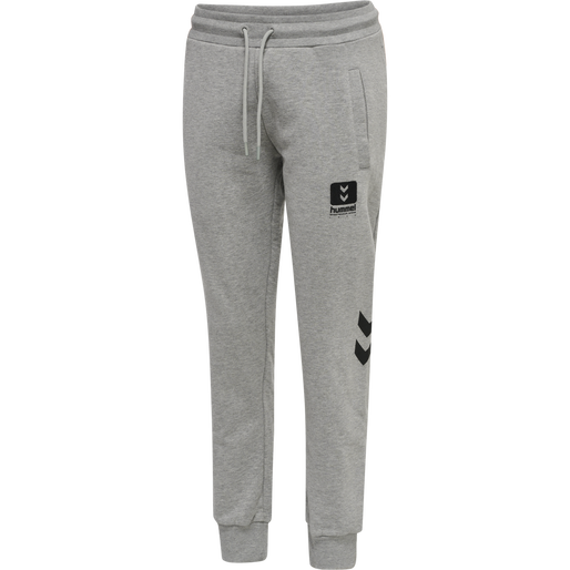 hmlLGC ALULA REGULAR PANTS, GREY MELANGE, packshot