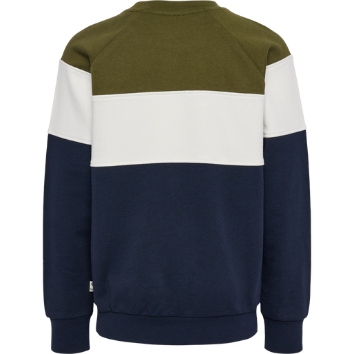 hmlCLAES SWEATSHIRT, !DARK OLIVE/BLACK IRIS, packshot