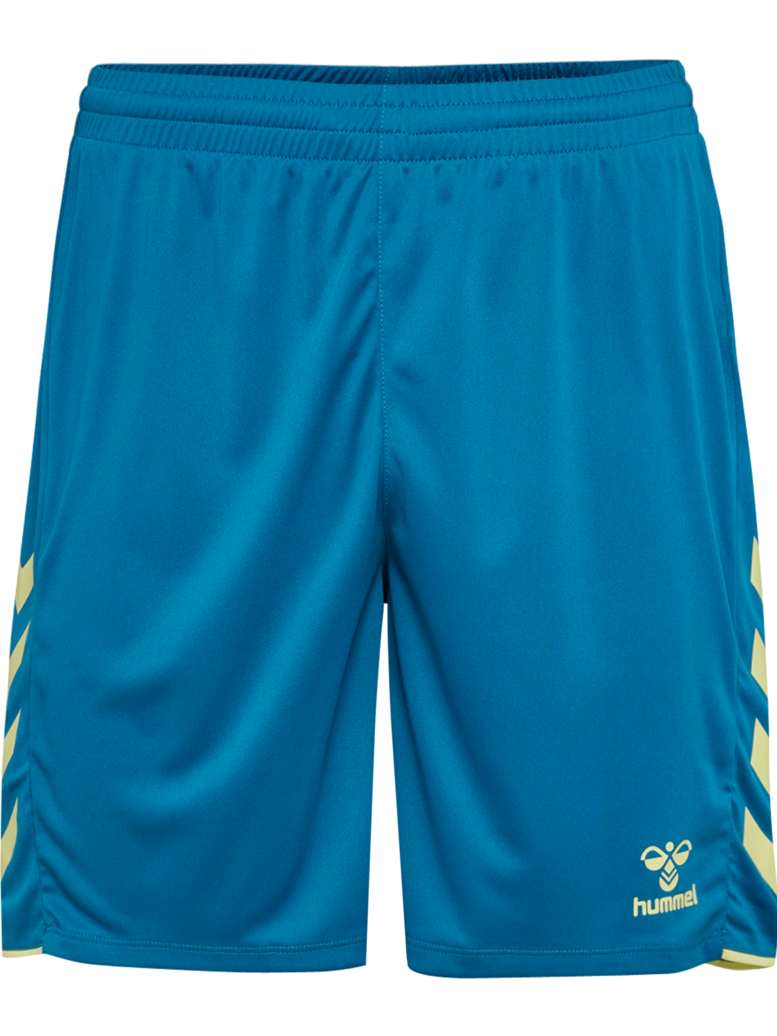 hmlCORE 2.0 SHORTS, CELESTIAL/PALE LIME YELLOW, packshot