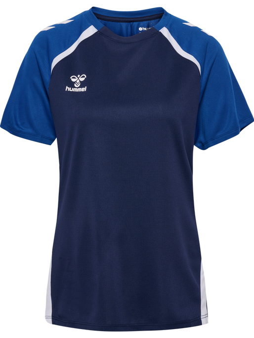 hmlLEAD 2.0 JERSEY S/S WOMAN, MARINE/TRUE BLUE, packshot