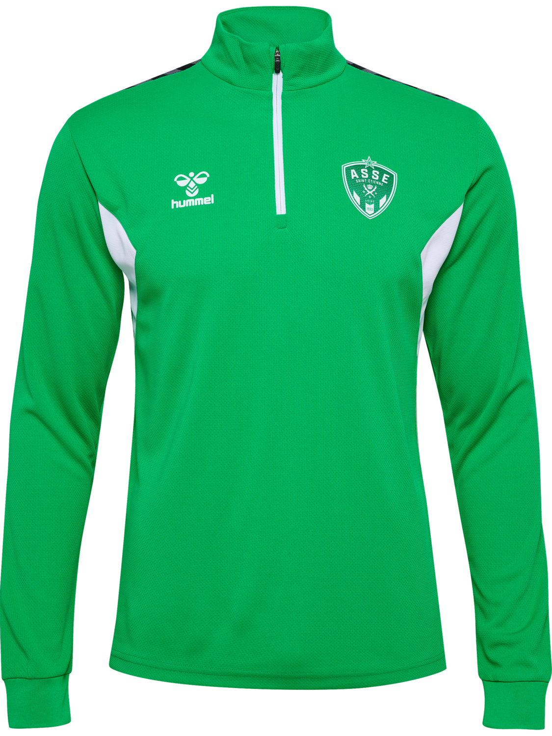ASSE 23/24 TR HALF ZIP SWEAT, BRIGHT GREEN, packshot
