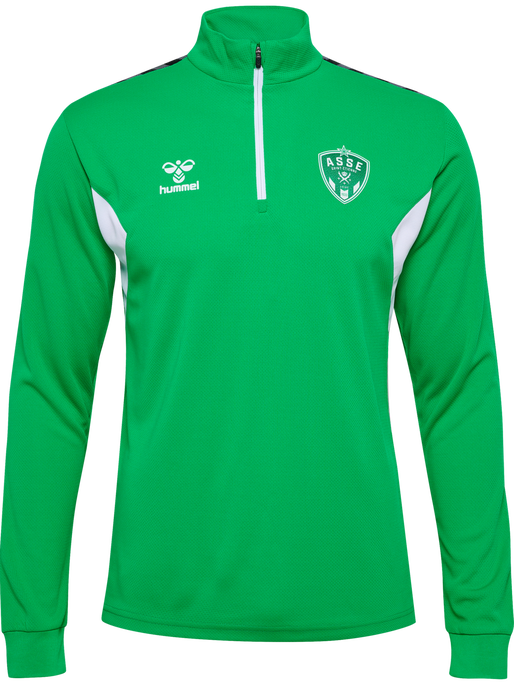 ASSE 23/24 TR HALF ZIP SWEAT, BRIGHT GREEN, packshot