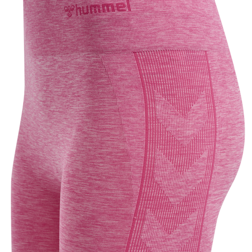 hmlMT UNA SEAMLESS MID WAIST TIGHTS, AZALEA PINK MELANGE, packshot