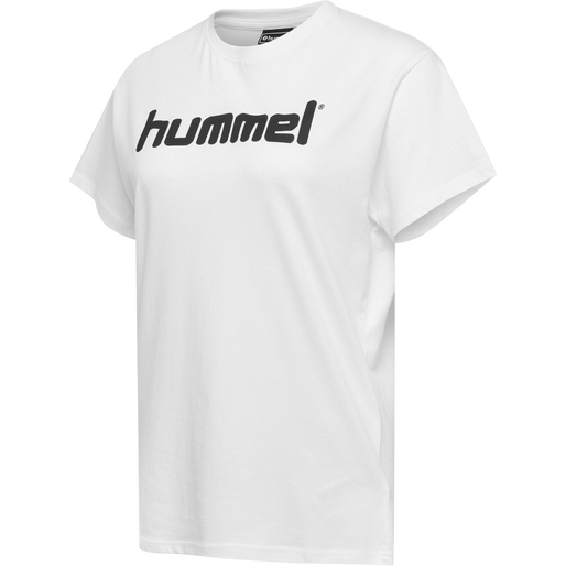 HMLGO COTTON LOGO T-SHIRT WOMAN S/S, WHITE, packshot