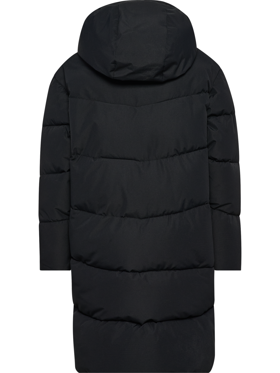 hmlJR PUFFER LONG JACKET, BLACK, packshot