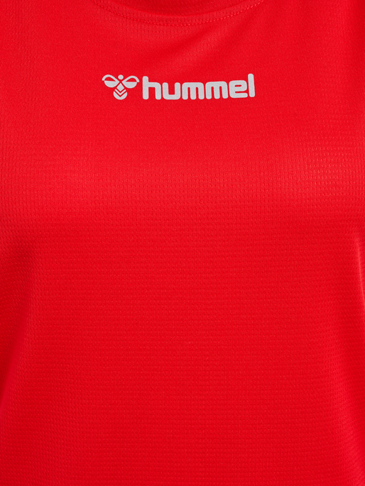 hmlRUN SINGLET S/L WOMAN, TANGO RED, packshot