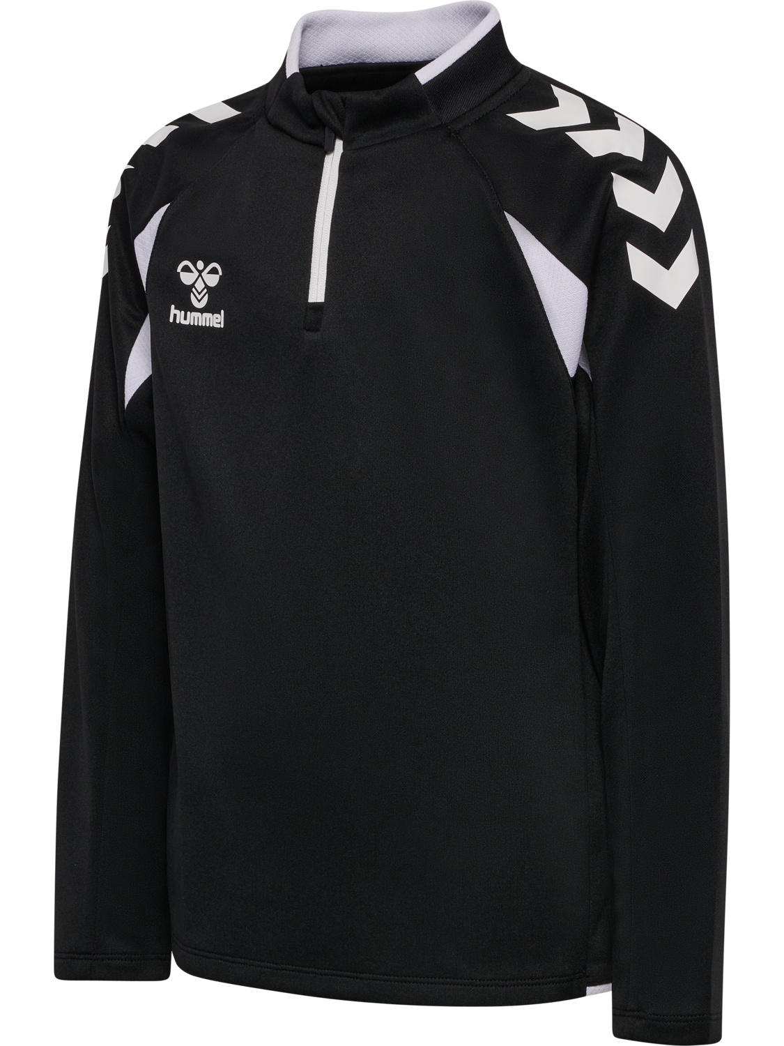 hmlCORE 2.0 HALF ZIP KIDS, BLACK/WHITE, packshot
