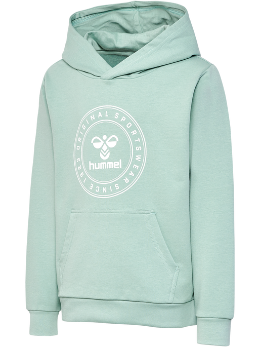 hmlCUATRO CIRCLE HOODIE, BLUE SURF, packshot
