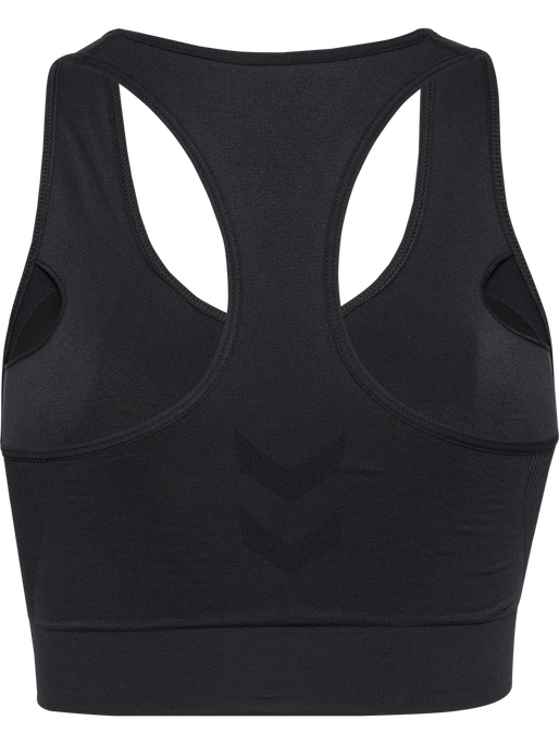 hmlTIF SEAMLESS PADDED SPORTS BRA, BLACK, packshot