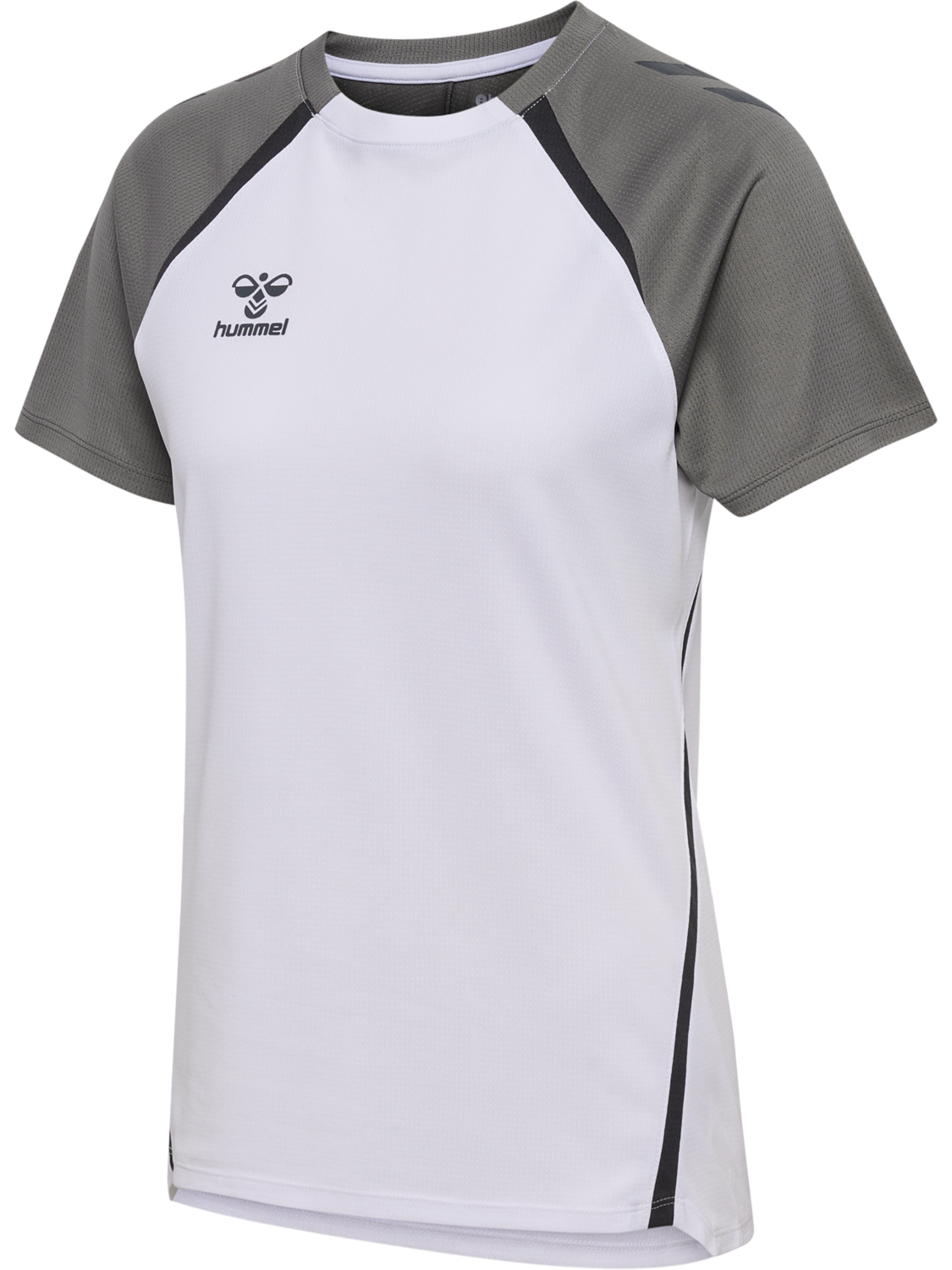 hmlLEAD 2.0 JERSEY S/S WOMAN, WHITE/STEEL GRAY, packshot