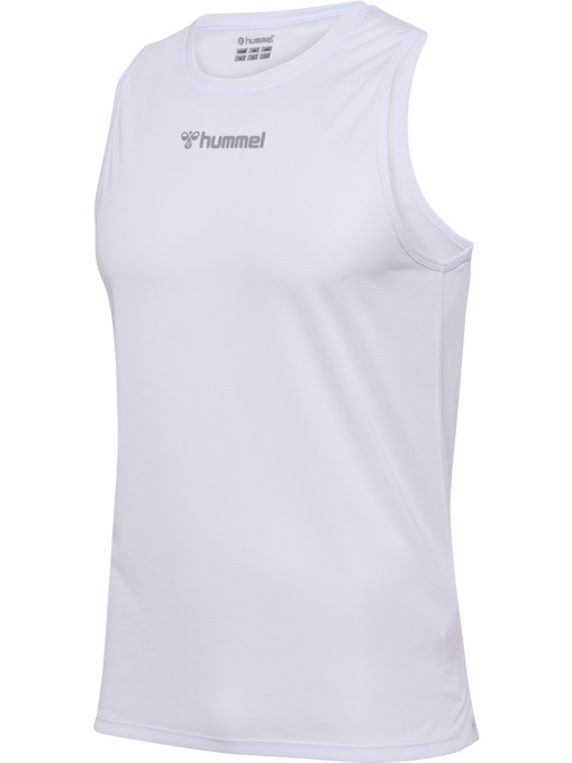 hmlRUN SINGLET S/L, WHITE, packshot