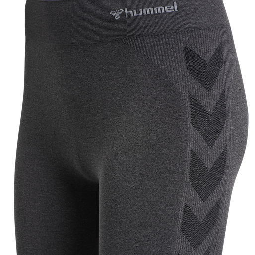 hmlCI SEAMLESS 3/4 TIGHTS, BLACK MELANGE, packshot