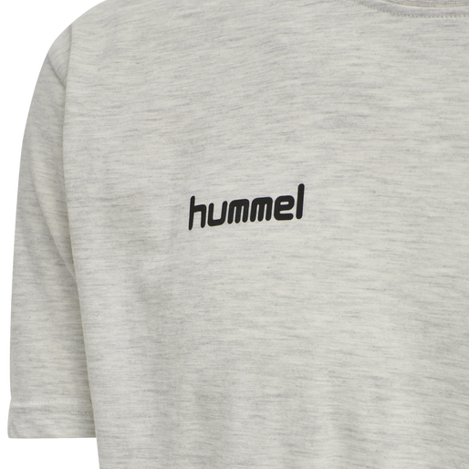 HUMMEL GO COTTON T-SHIRT S/S, EGRET MELANGE, packshot