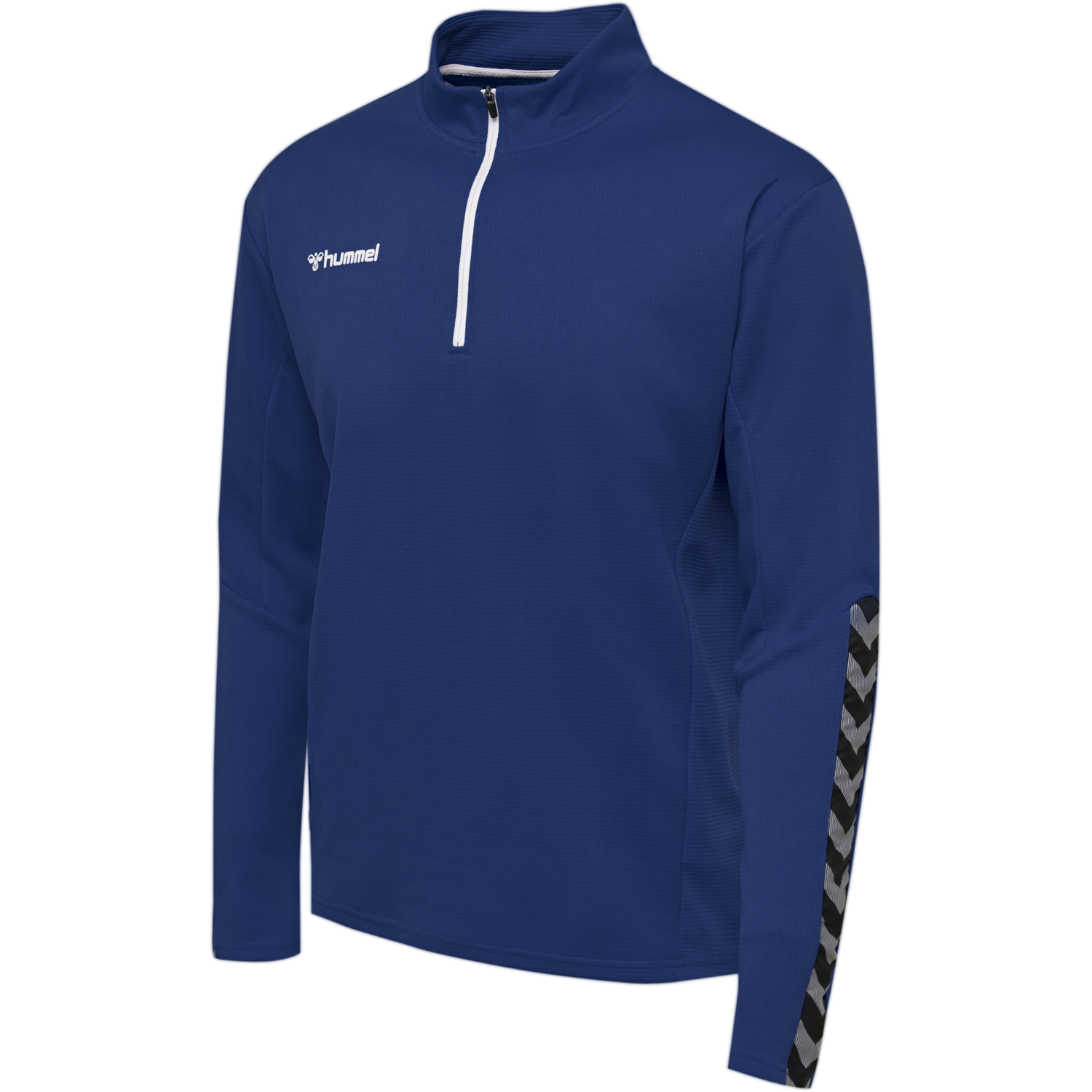 hmlAUTHENTIC HALF ZIP SWEATSHIRT, TRUE BLUE, packshot