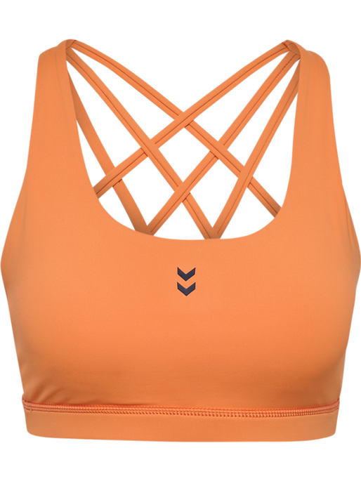 hmlFAST IMPACT STRAP BRA, DUSTY ORANGE, packshot