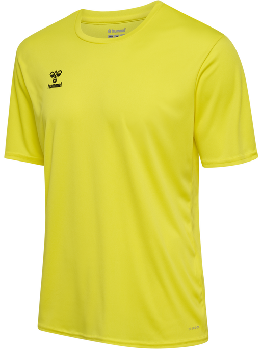 hmlESSENTIAL JERSEY S/S, BLAZING YELLOW, packshot