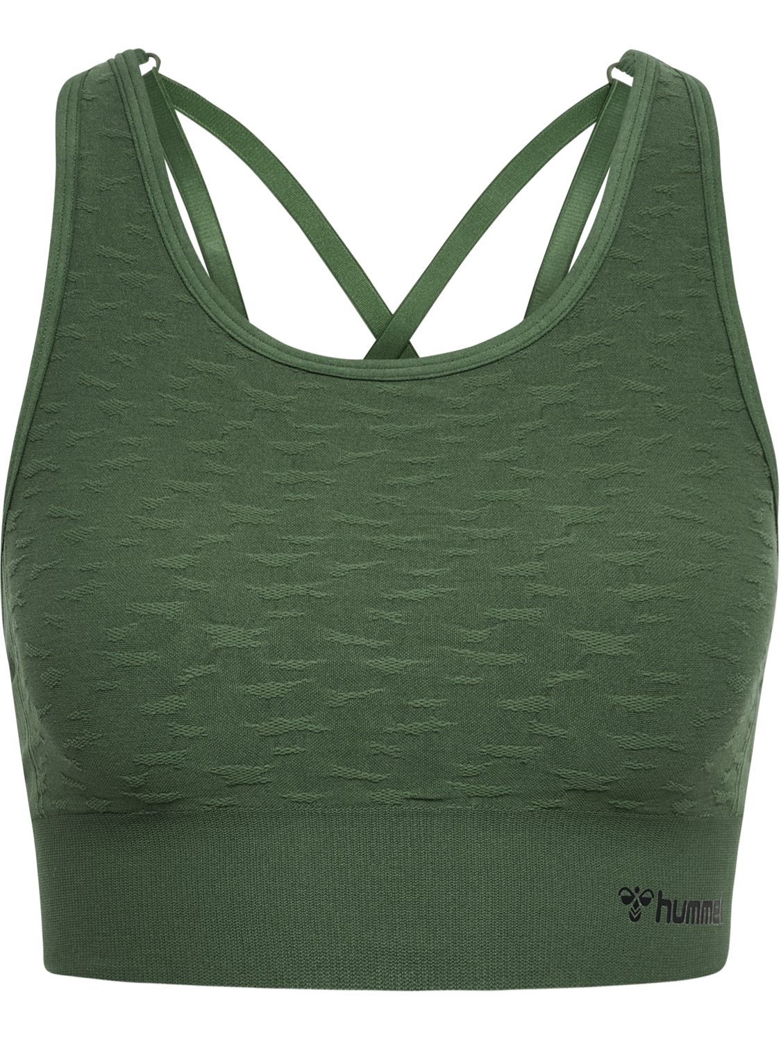 hmlMT FOCUS SEAMLESS SPORTS TOP, CLIMBING IVY, packshot