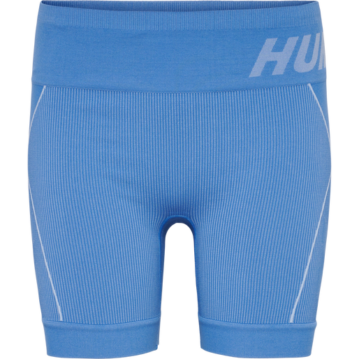 hmlTE CHRISTEL SEAMLESS SHORTS, RIVIERA/BLUE BELL MELANGE, packshot