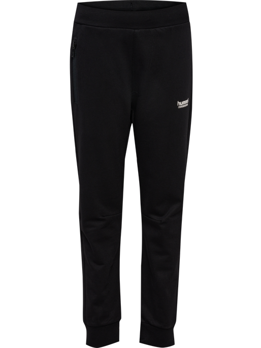 hmlJR REGULAR ADJ WAIST PANTS, BLACK, packshot