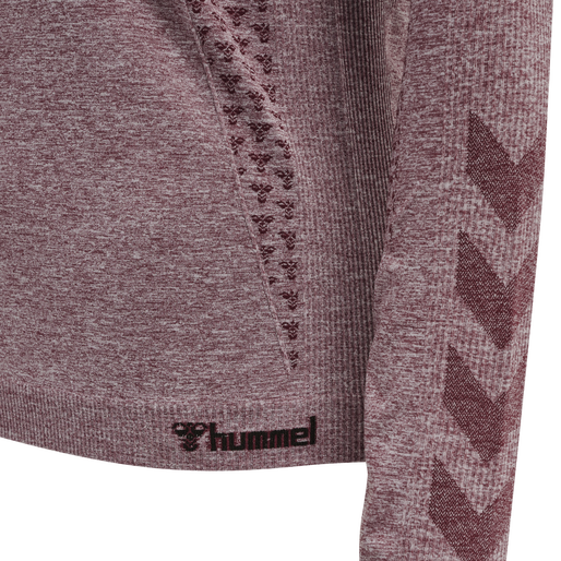 hmlCI SEAMLESS T-SHIRT L/S, NOCTURNE MELANGE, packshot