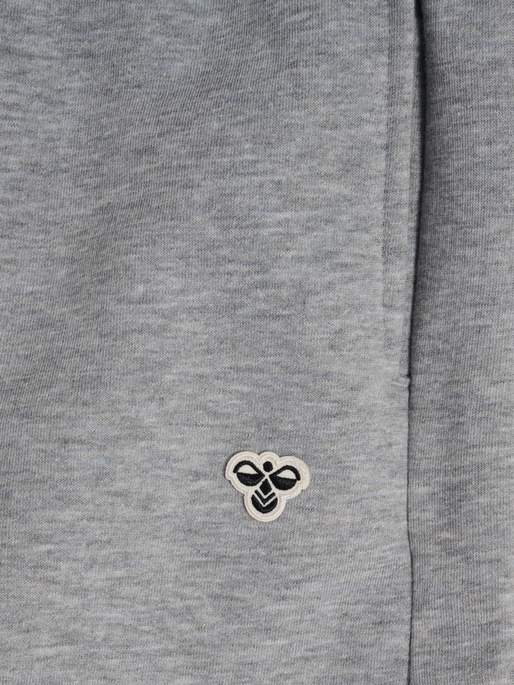 hmlREGULAR SWEATPANT BEE, GREY MELANGE, packshot