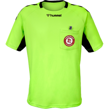 FFHB REFEREE YOUTH JERSEY S/S, GREEN GECKO, packshot