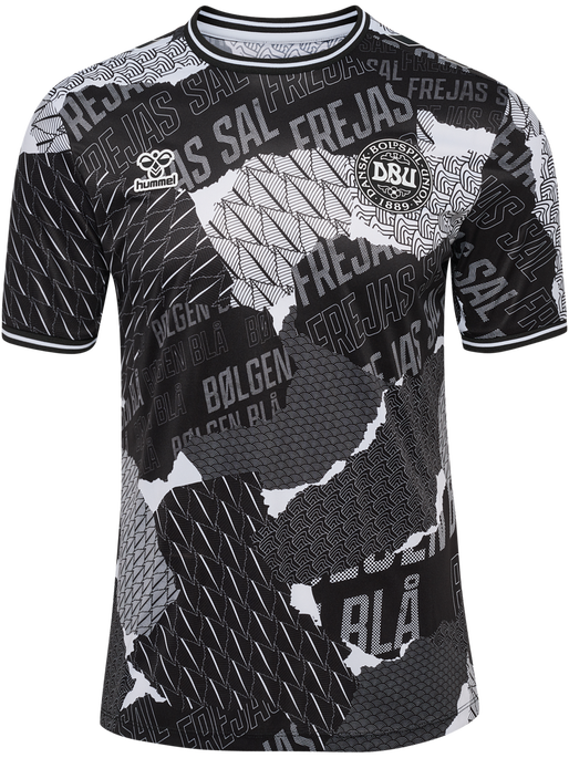DBU 24 PREGAME JERSEY S/S, BLACK/WHITE DBU 24 PREGAME JERSEY S/S, BLACK/WHITE, packshot