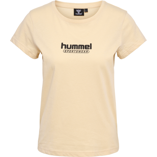 hmlBOOSTER WOMAN T-SHIRT, WOOD ASH, packshot