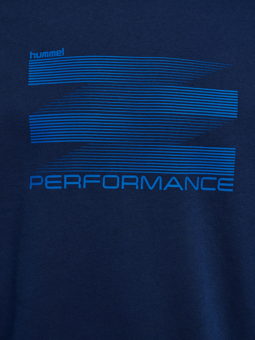 hmlGRAPHIC CREWNECK, DRESS BLUES, packshot
