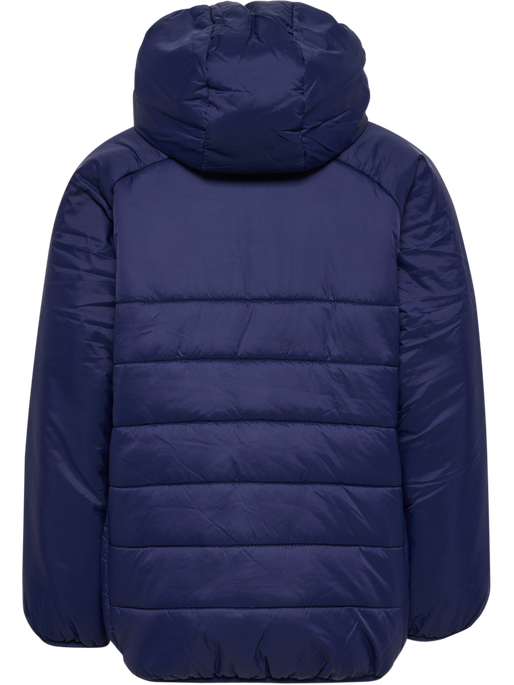 hmlGO QUILTED HOOD JACKET KIDS, MARINE, packshot