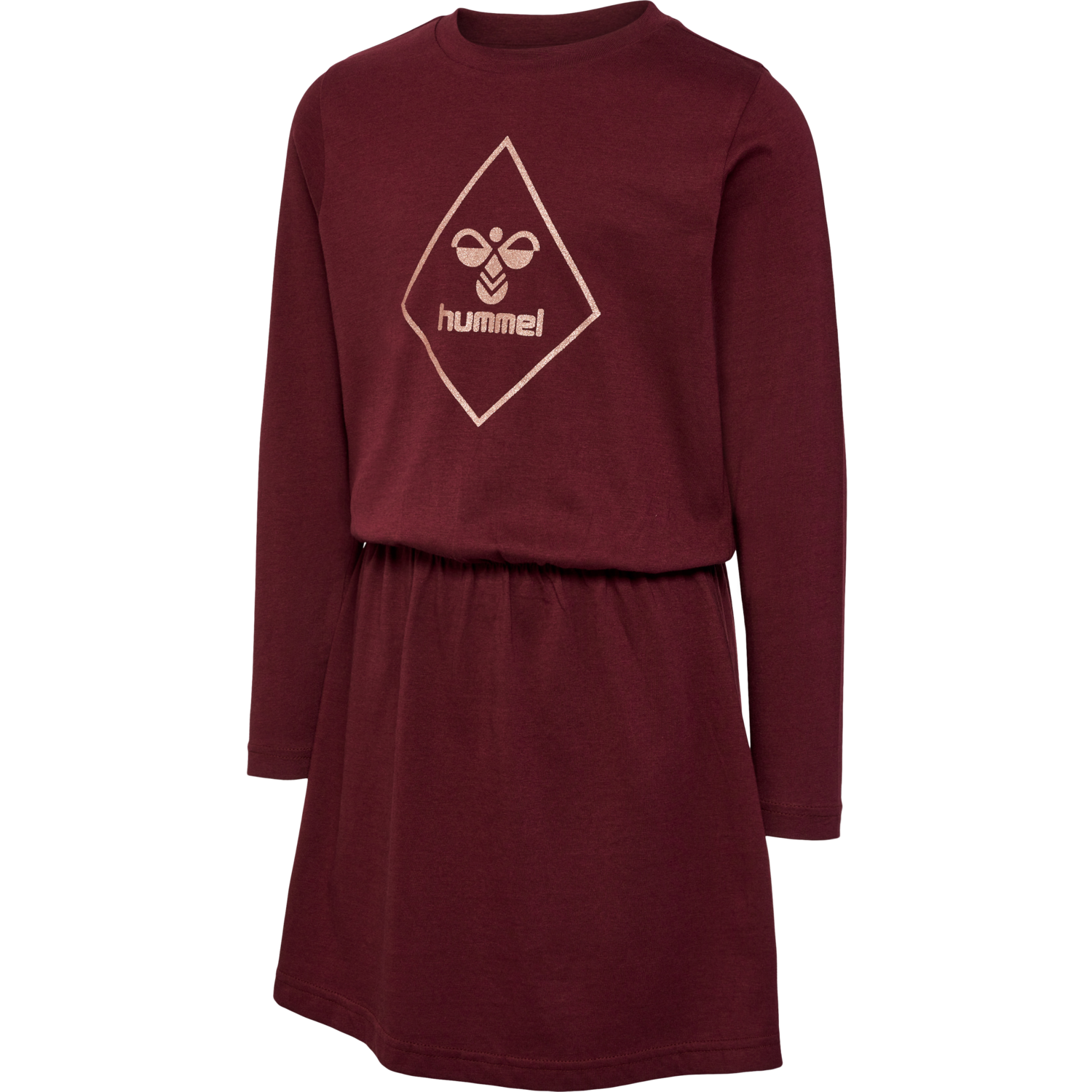 hmlLUNA DRESS L/S, !WINDSOR WINE, packshot
