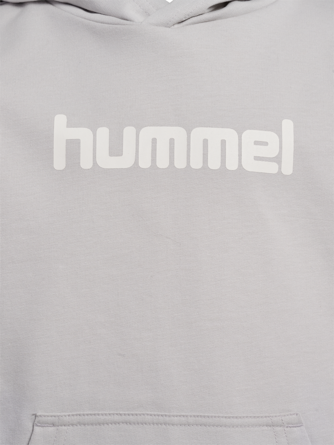 hmlJR LOGO HOODIE, LUNAR ROCK, packshot