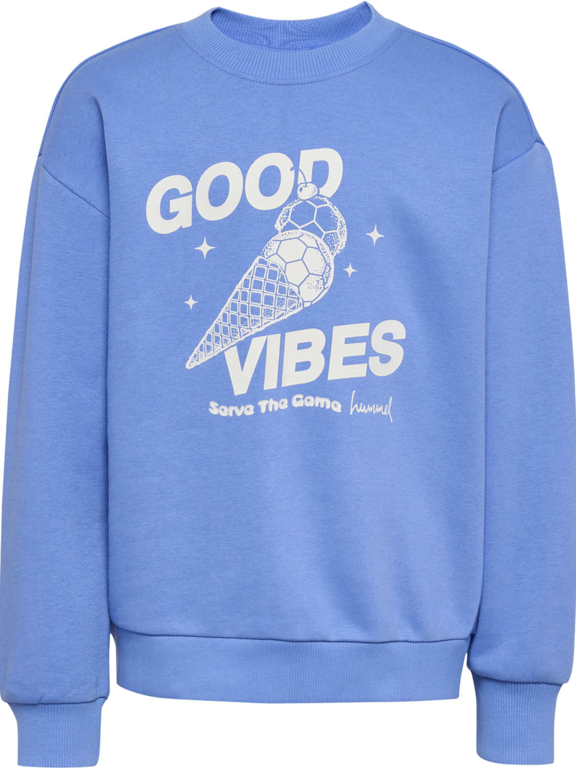 hmlJR GRAPHIC SWEATSHIRT, PERSIAN JEWEL, packshot