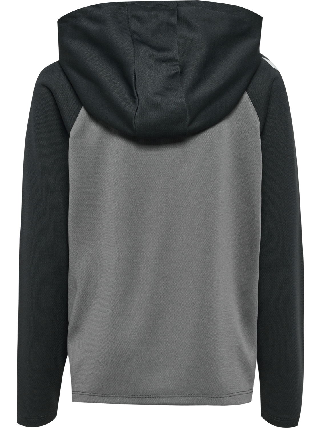 hmlLEAD 2.0 ZIP HOODIE KIDS, STEEL GRAY/ASPHALT, packshot