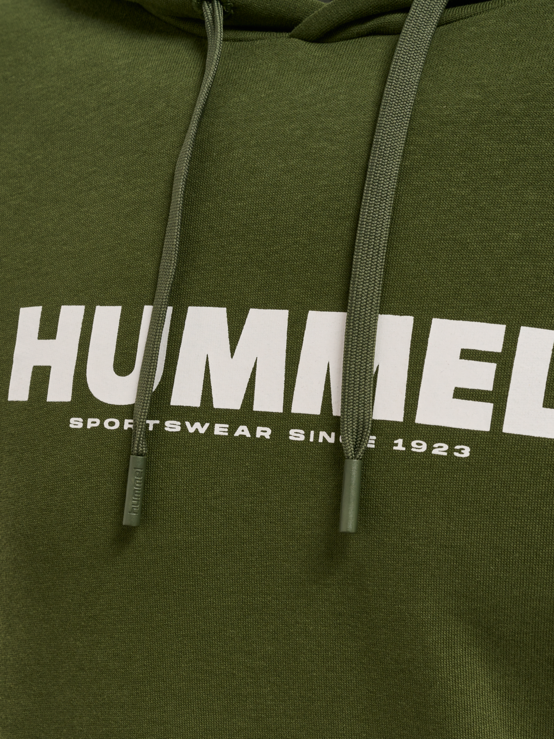 hmlLEGACY LOGO HOODIE, RIFLE GREEN, packshot