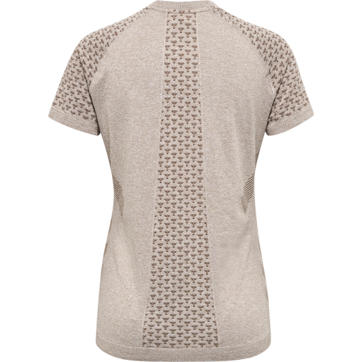 hmlCI SEAMLESS T-SHIRT, DRIFTWOOD MELANGE, packshot