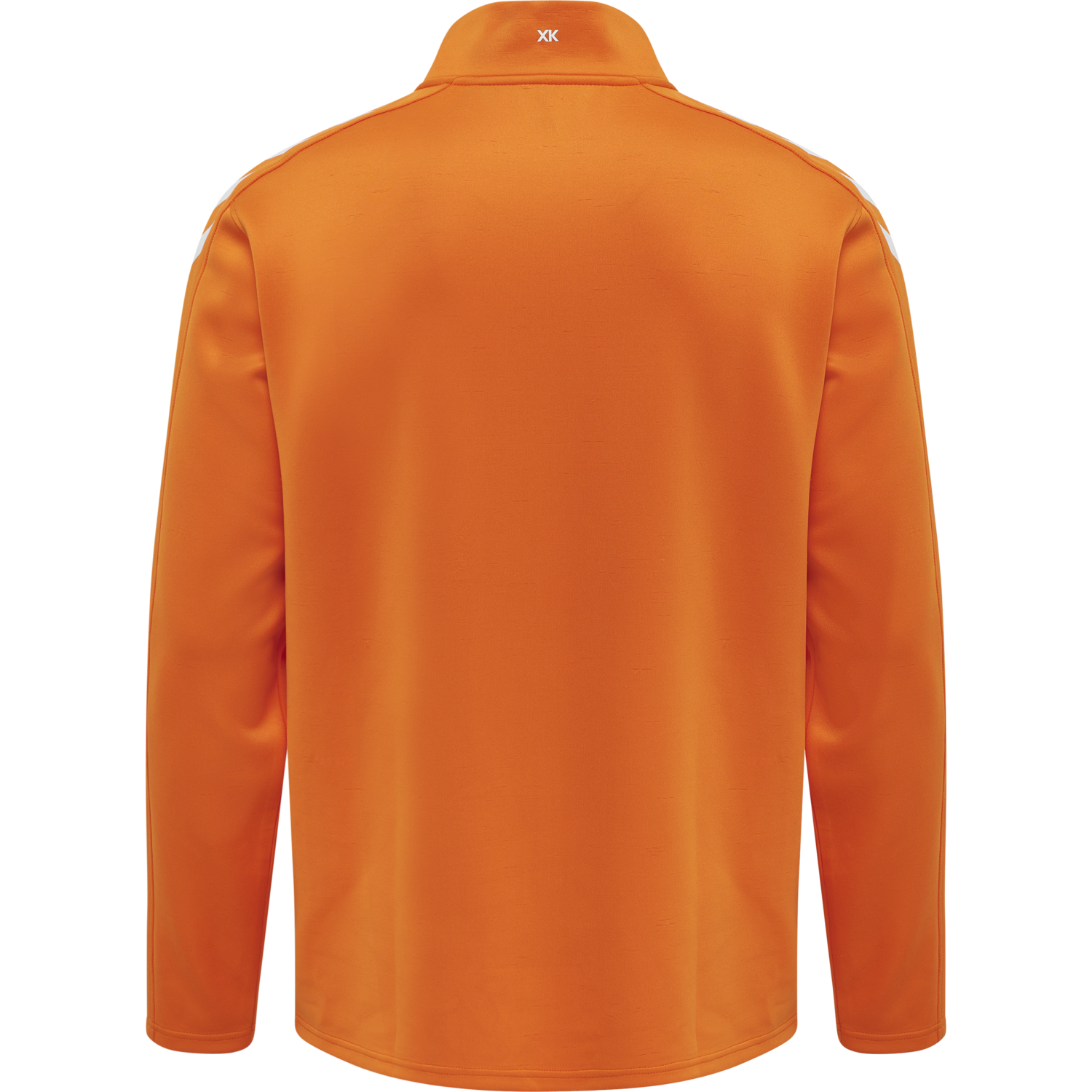 hmlCORE XK POLY ZIP SWEAT, ORANGE TIGER, packshot
