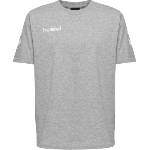HUMMEL GO COTTON T-SHIRT S/S, GREY MELANGE, packshot
